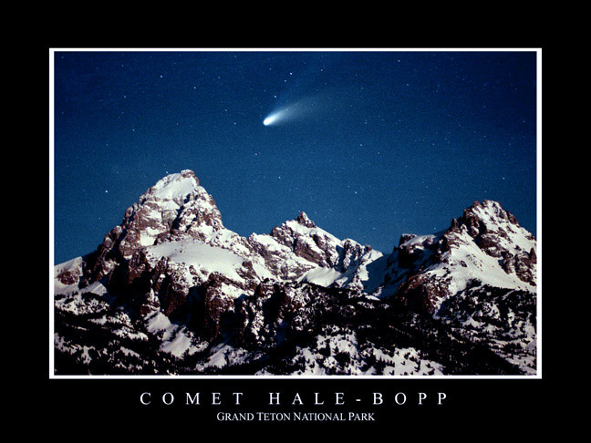 Comet Hale-Bopp Grand Teton National Park